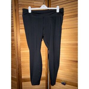 NIKE DRI-FIT Black Shiny Workout Tights with Side Pocket Size 2X